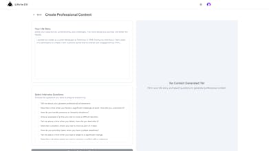 Life to CV gallery image