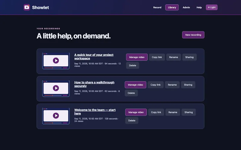 Showlet — Show a little. Explain a lot. screenshot 4
