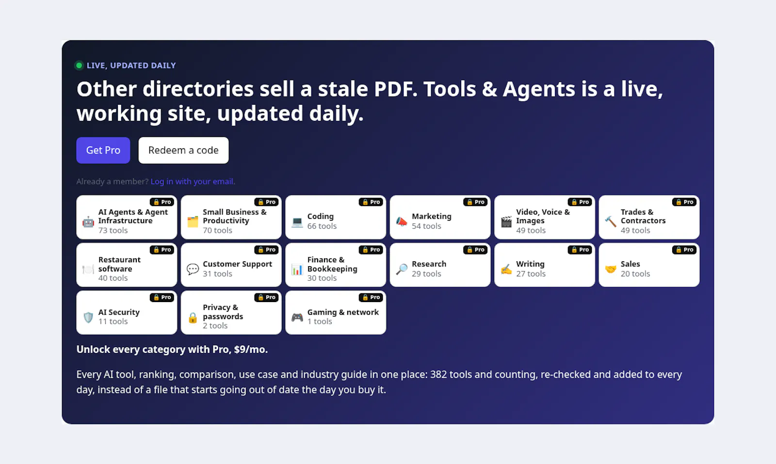 Tools & Agents screenshot 1