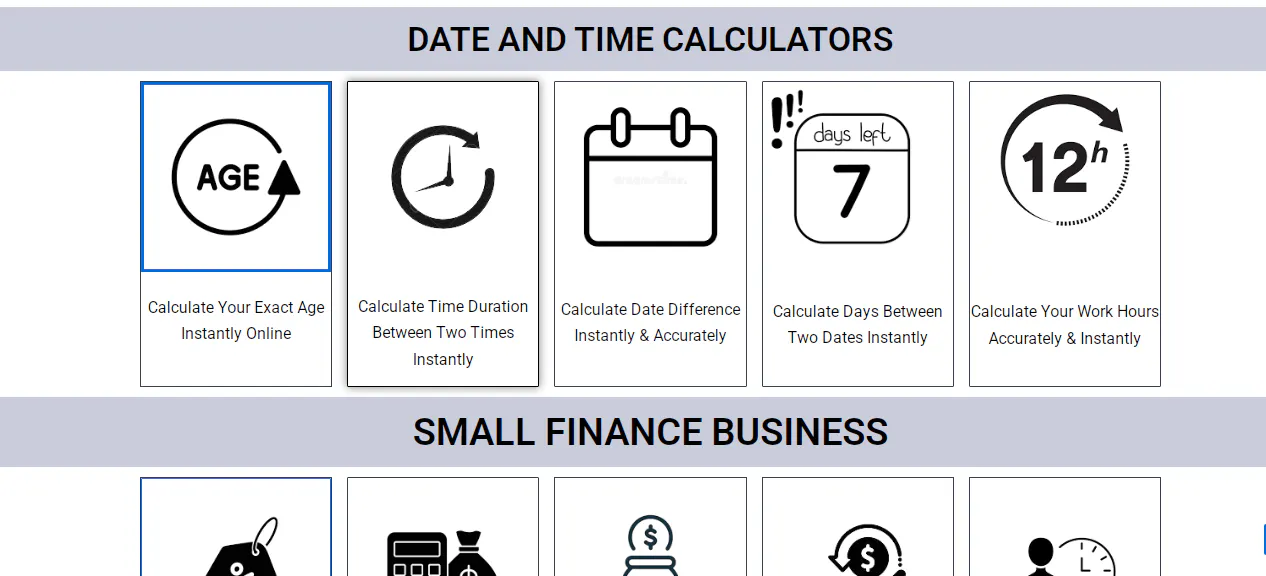 Days Between Dates Calculator screenshot
