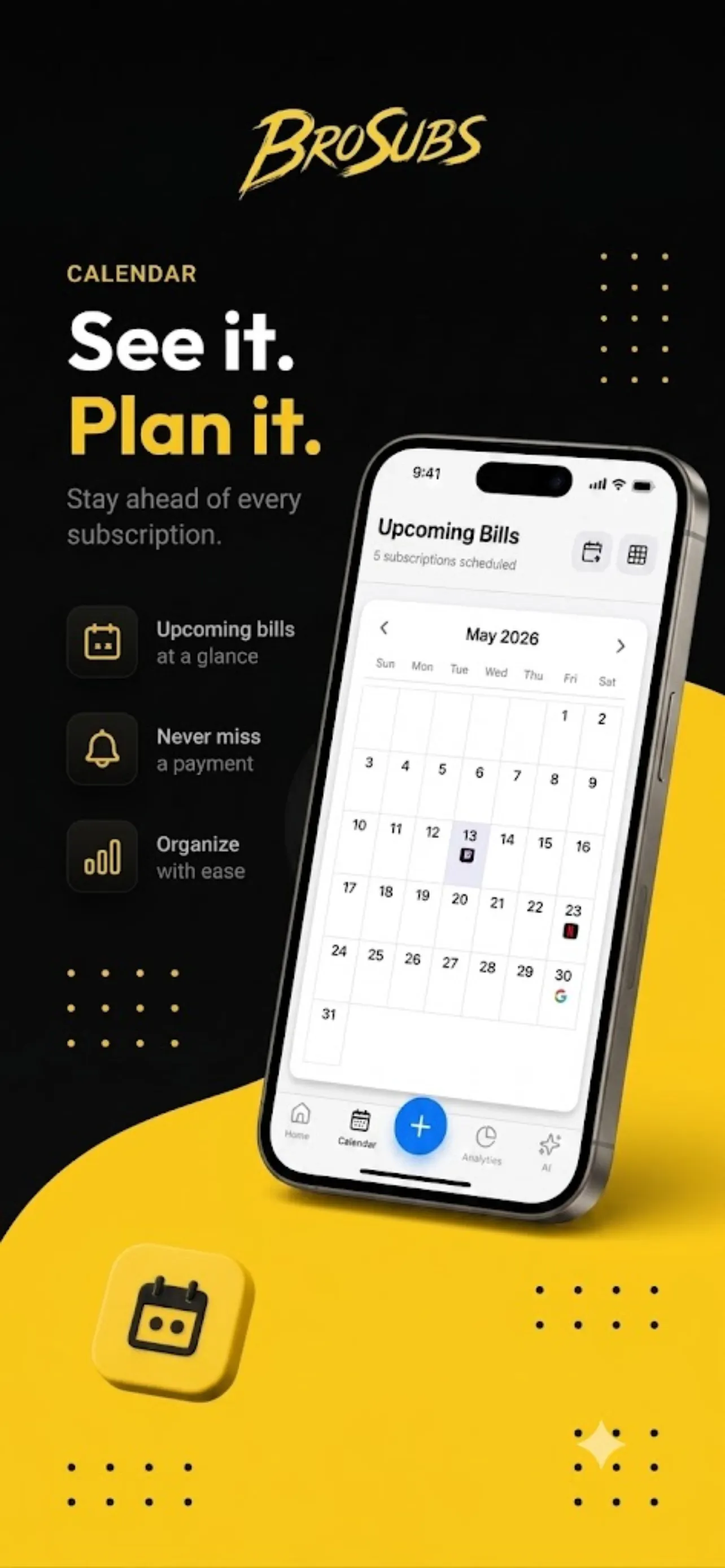BroSubs – Subscription Tracker gallery image