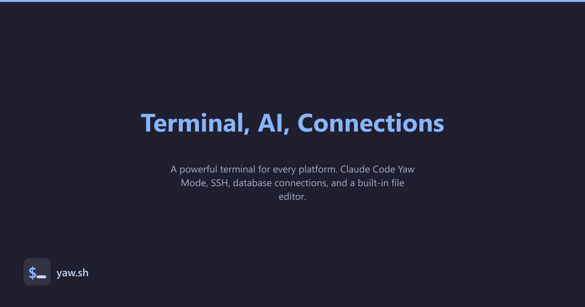 Yaw Terminal gallery image
