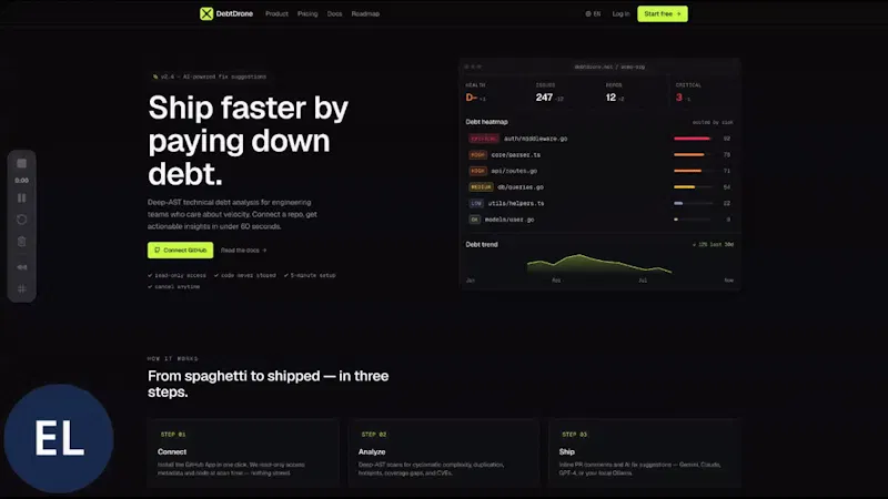 DebtDrone screenshot 1 (video preview)