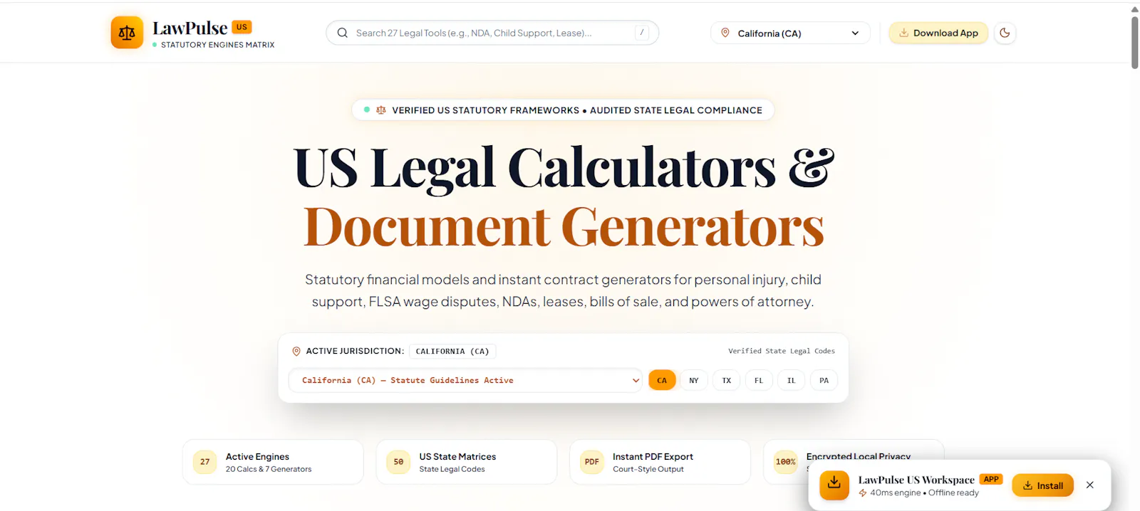 LawPulseUS screenshot 1