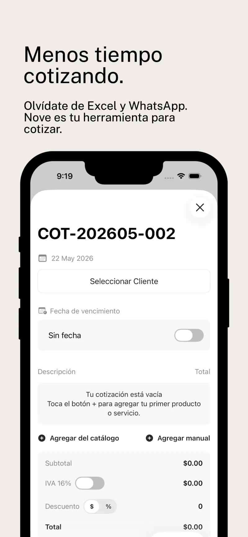Nove Cotizaciones screenshot 3