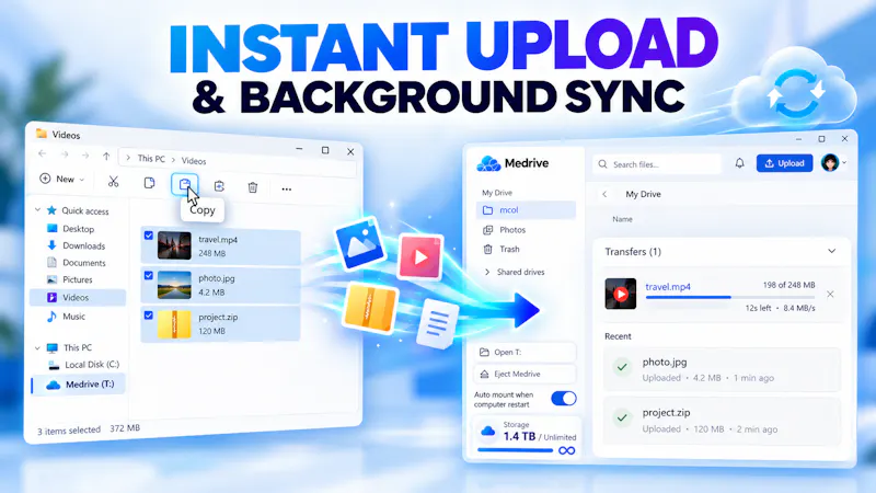 Medrive - Unlimited Cloud Storage screenshot 2