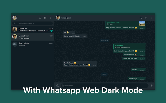 Whatsapp Web Dark Mode gallery image