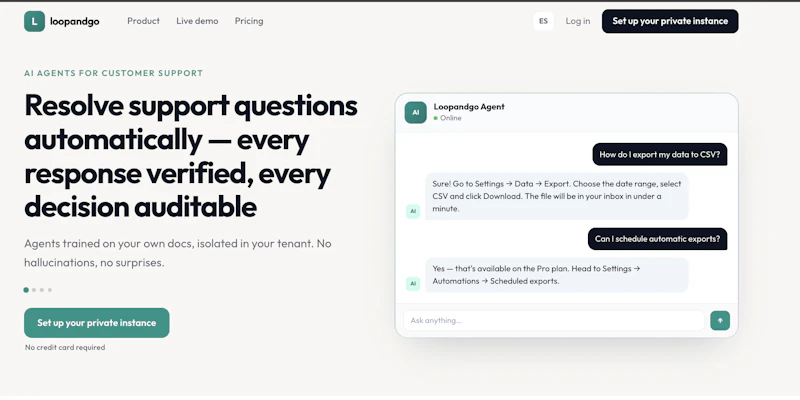 Loop&go Agents screenshot 2