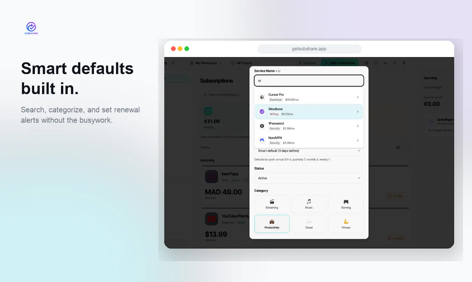 SubShare: Subscription Tracker screenshot 3