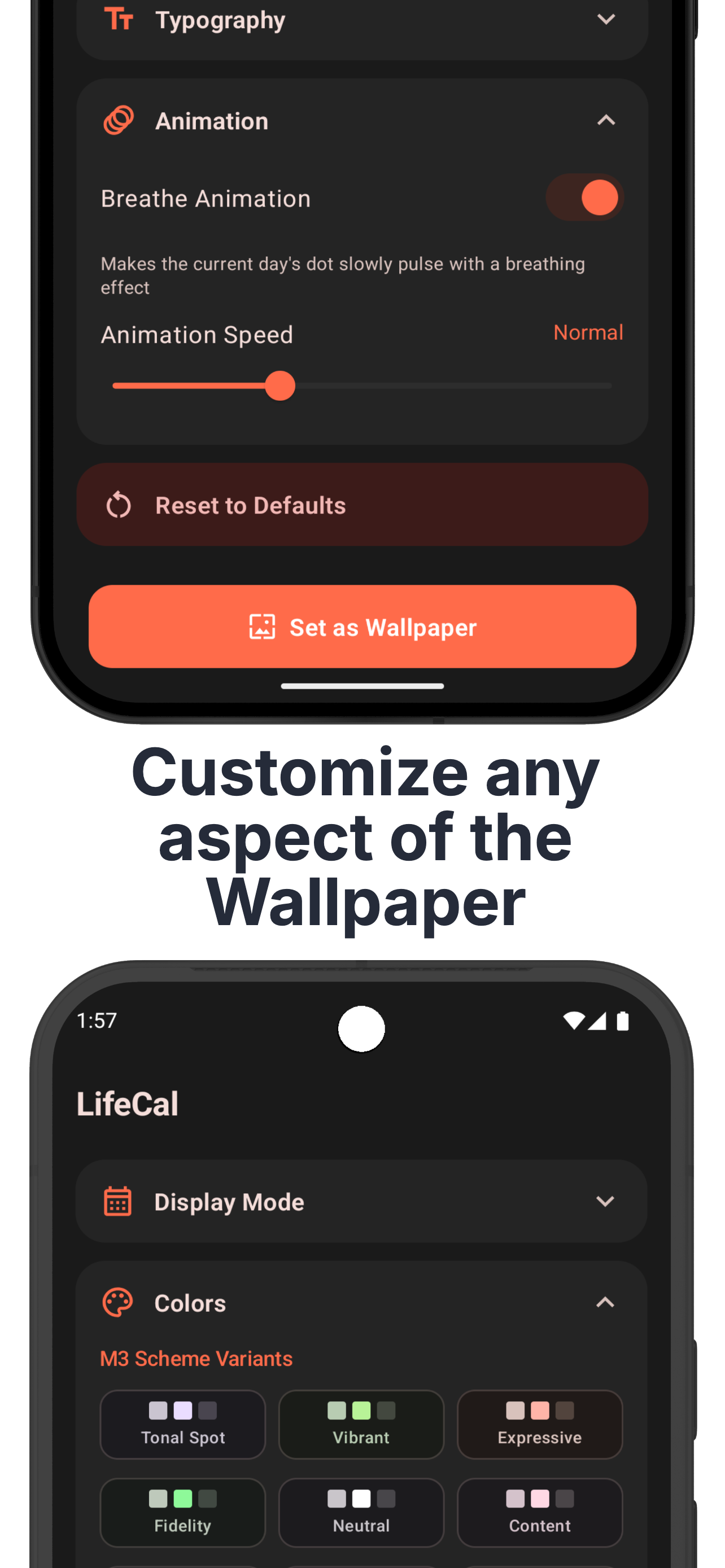 LifeCal - Life Calendar Live Wallpaper gallery image