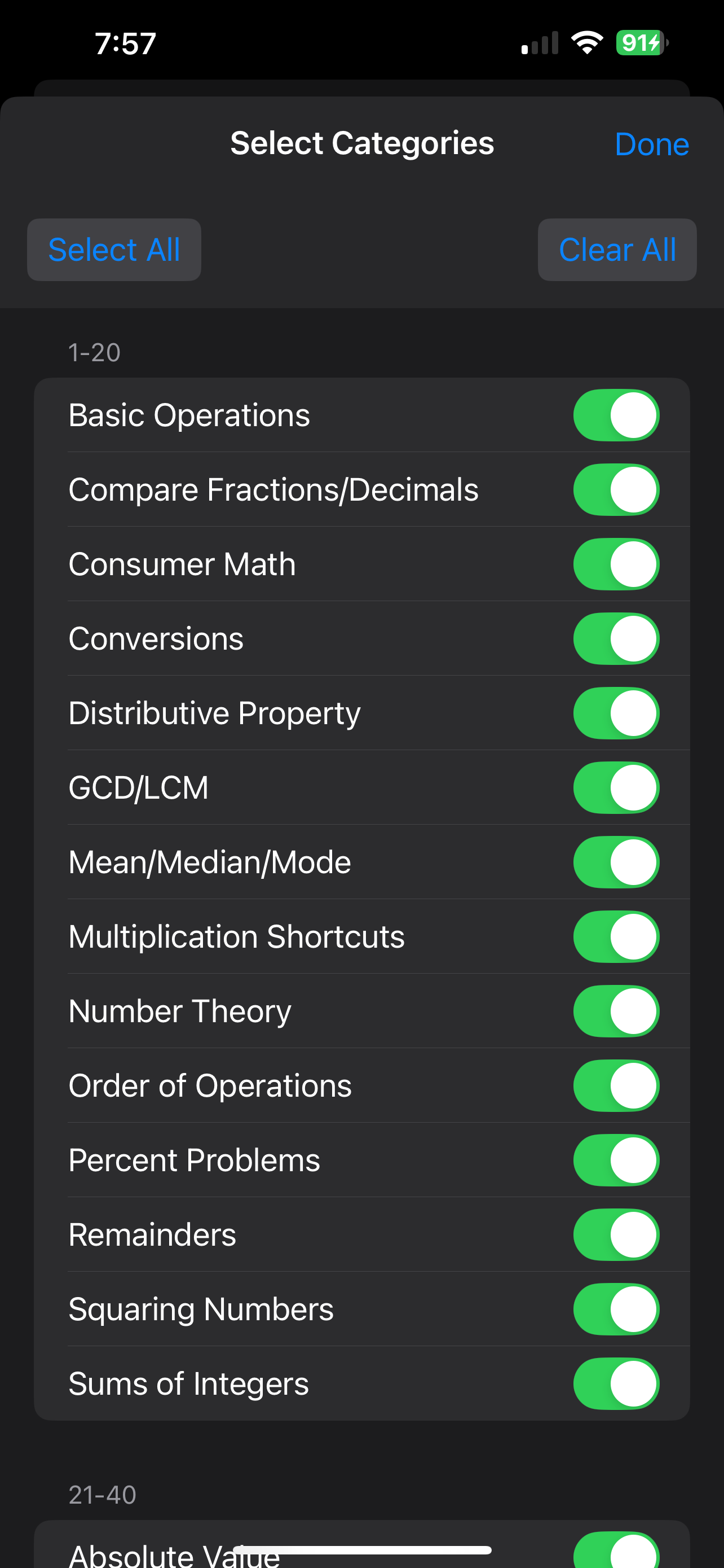 Number Sense Pro - Screenshot 5 showing product features and functionality