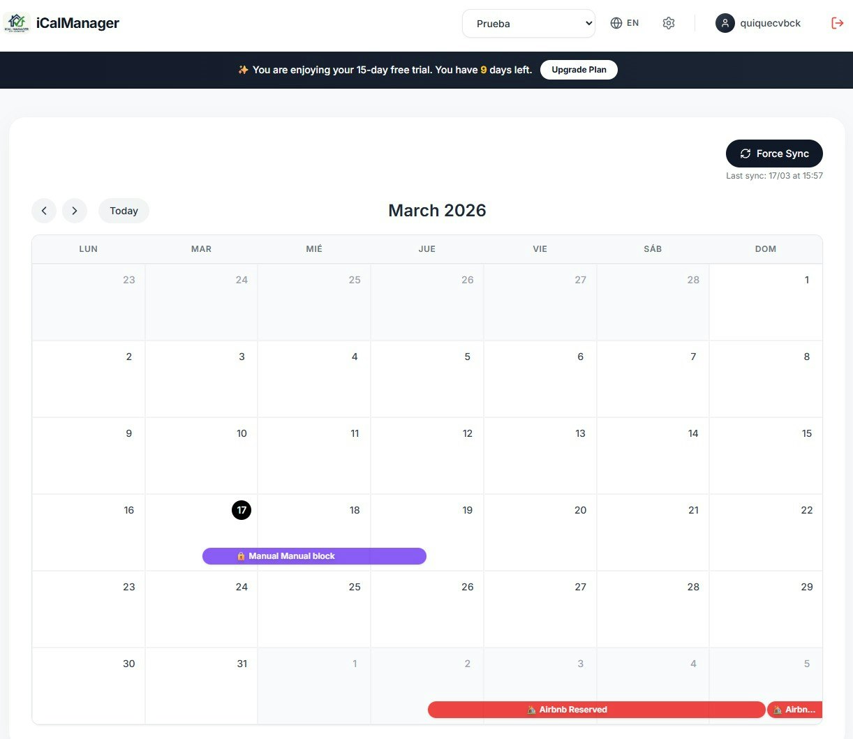 iCalManager gallery image