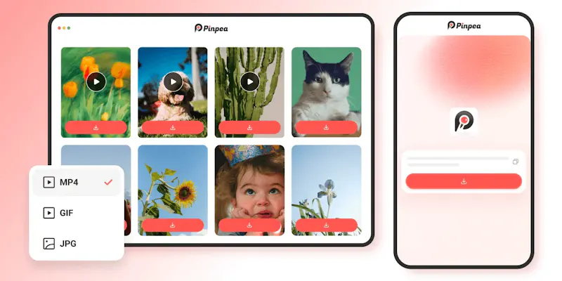 Pinpea - Free Pinterest Downloader screenshot 1