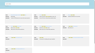 Instantly find NPM packages