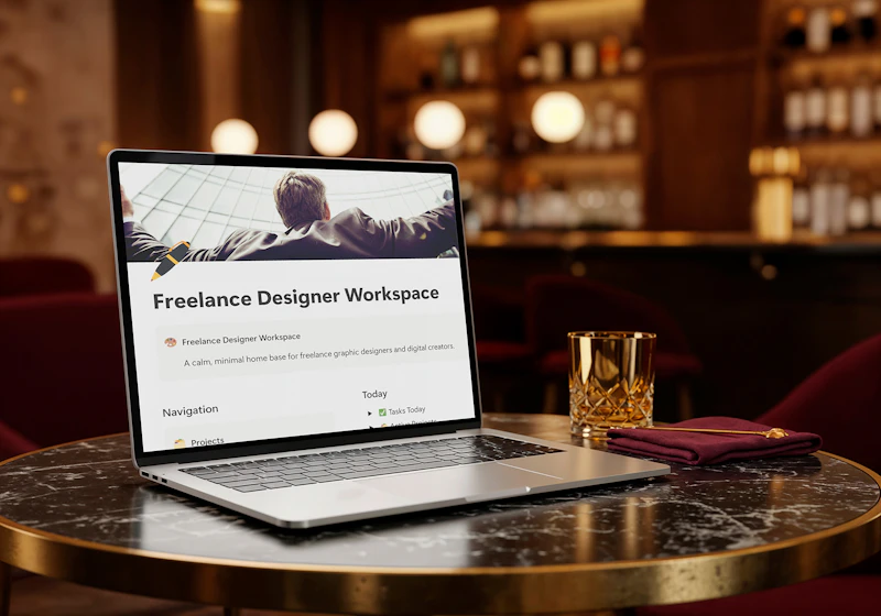 Freelance Workspace Notion Template screenshot 6
