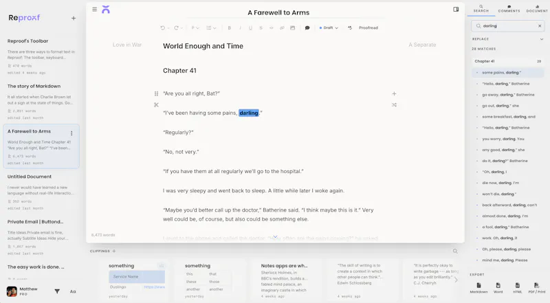 Reproof screenshot 3