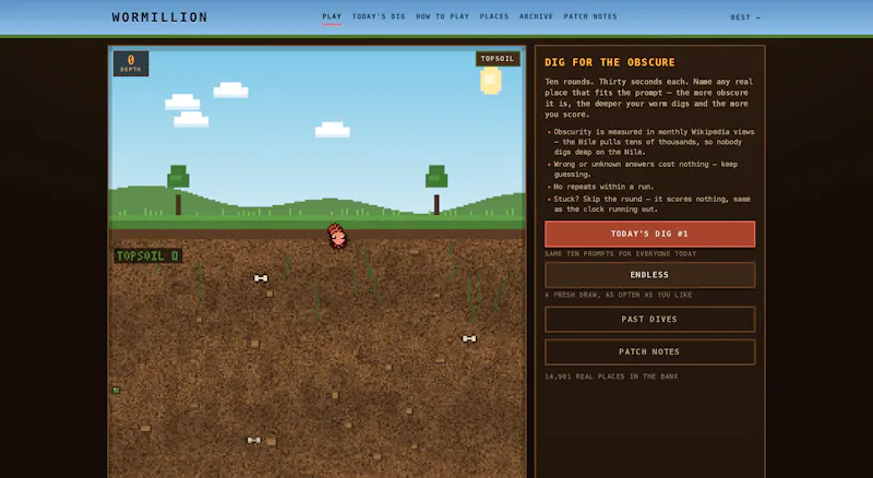 Wormillion screenshot 1