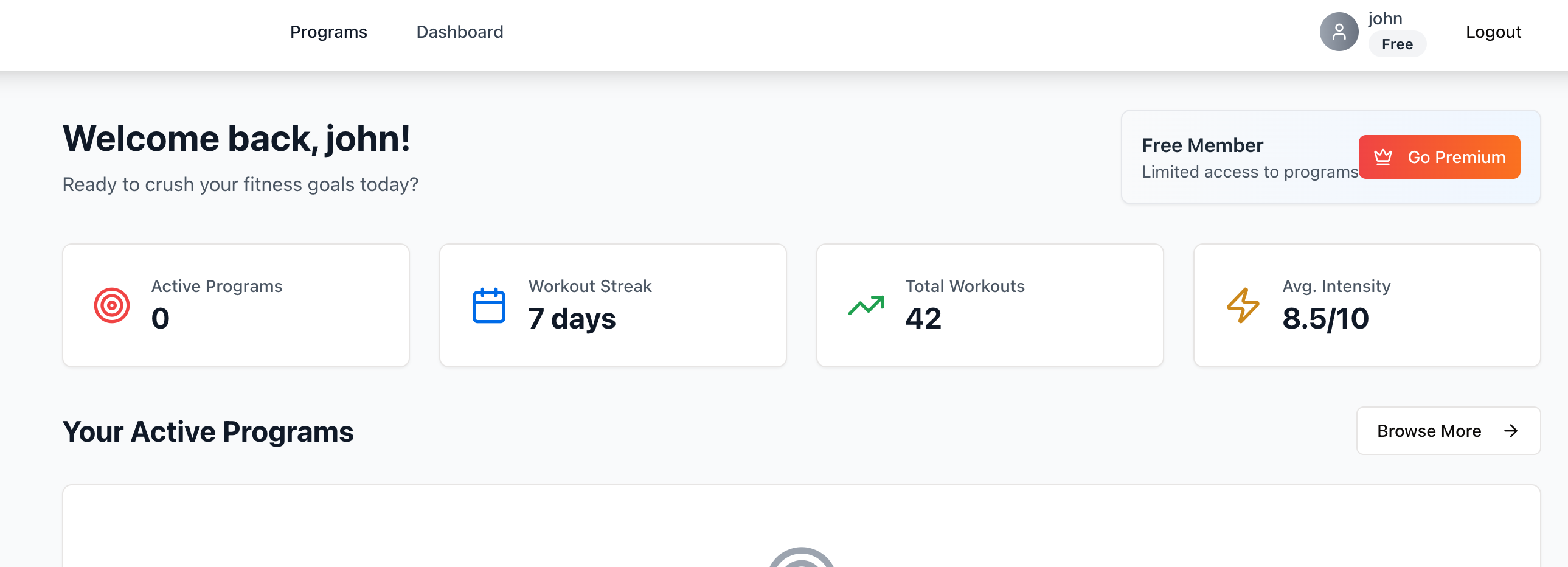 Exercise Database gallery image