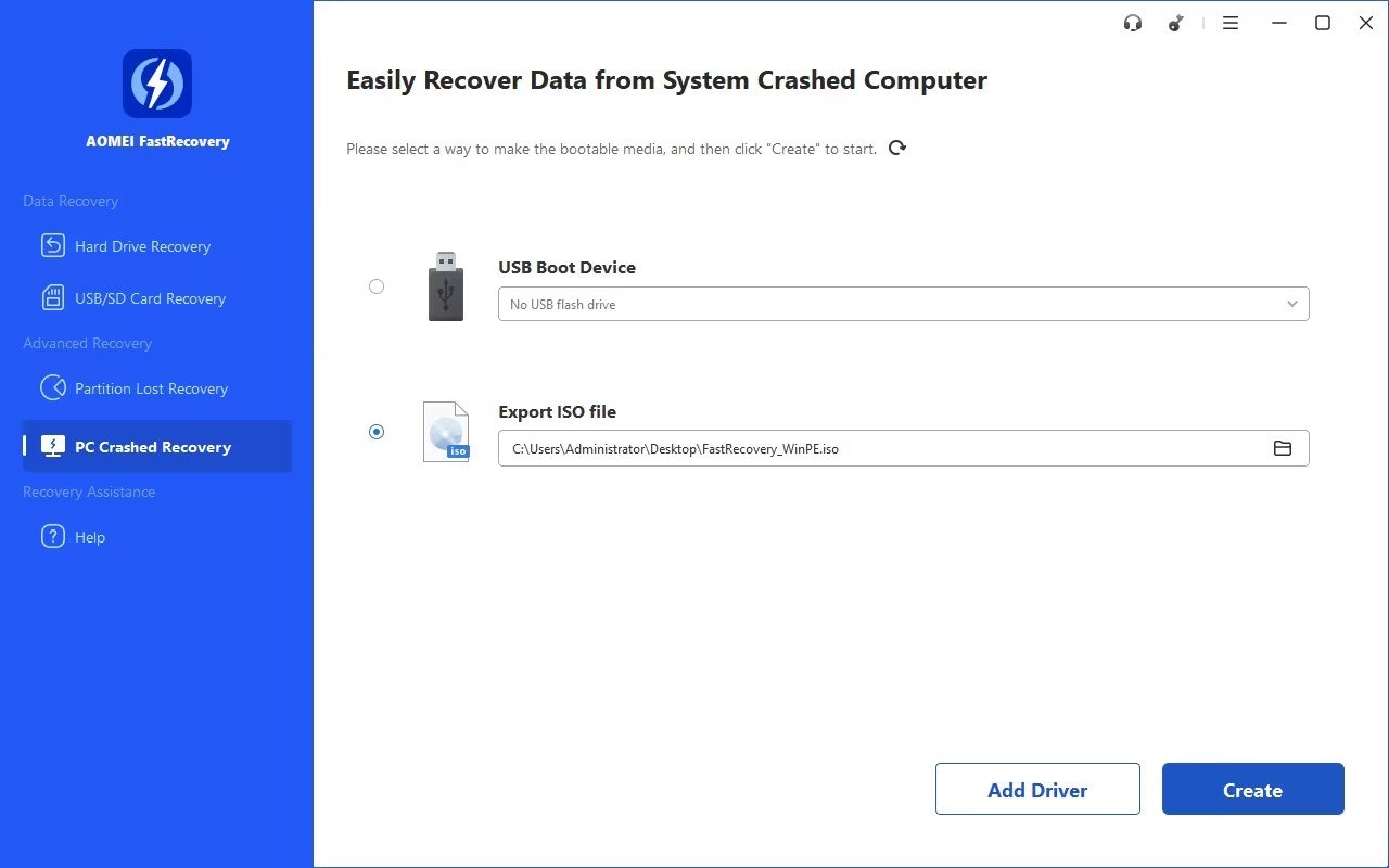 AOMEI FastRecovery gallery image