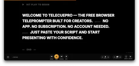 TeleCuePro — Professional Teleprompter gallery image