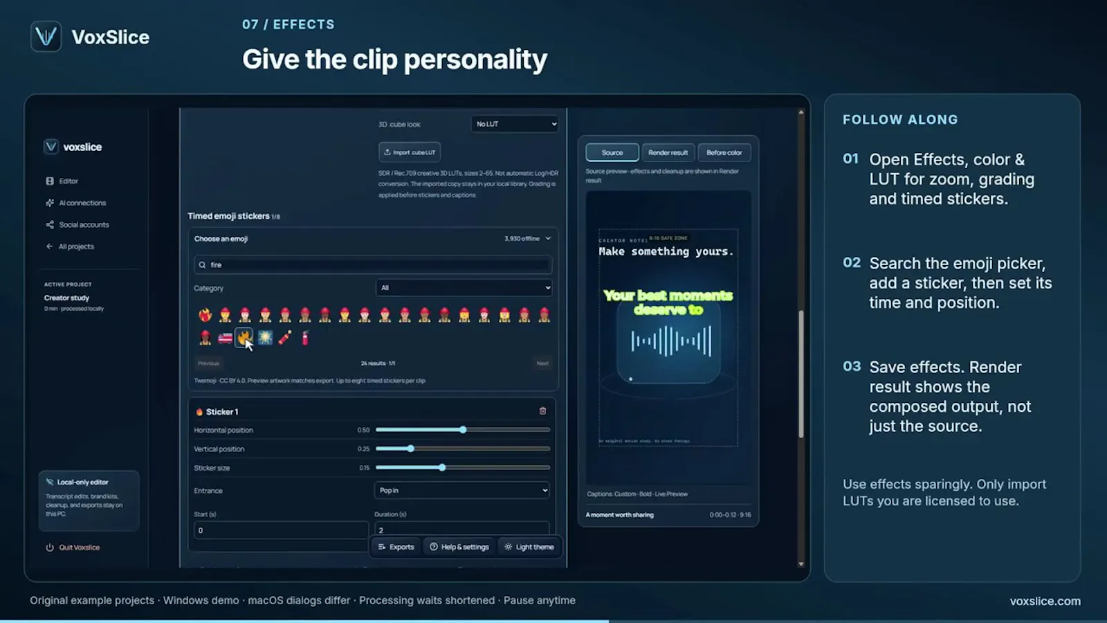 VoxSlice screenshot 1 (video preview)