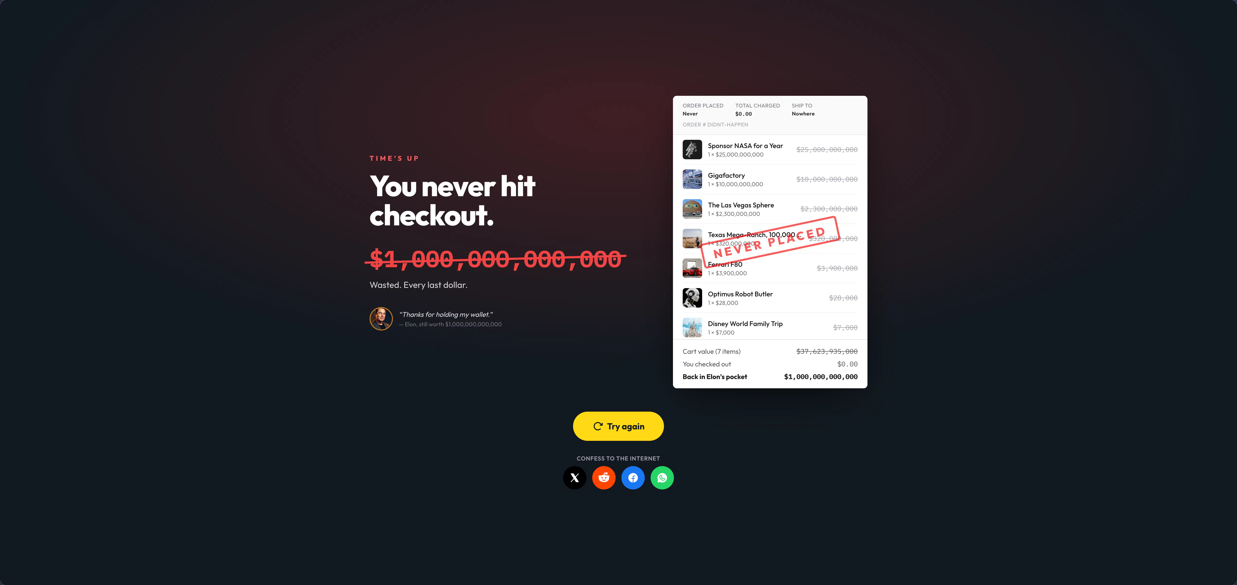 Spend Elon's Money gallery image