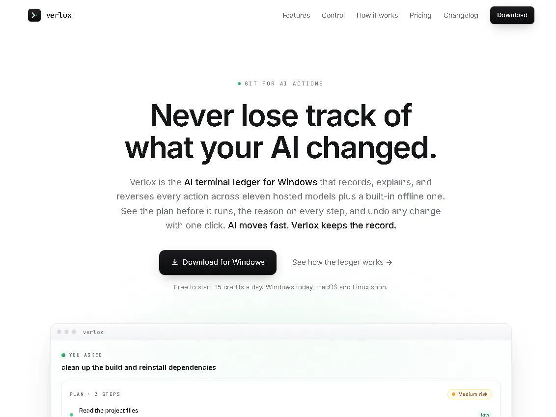 Verlox screenshot 1