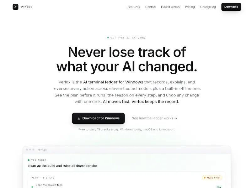 Verlox screenshot 1