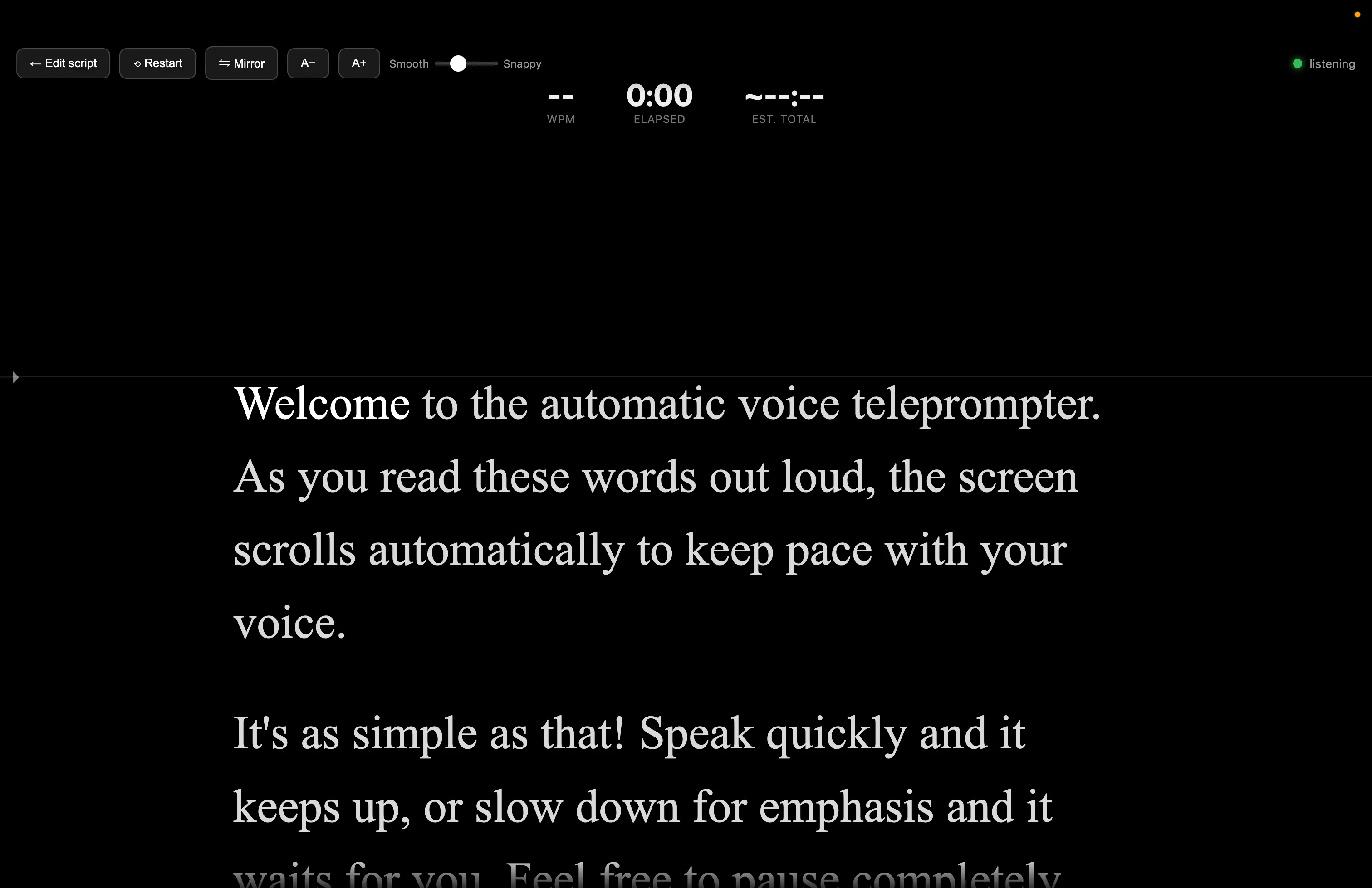Free Online Automatic Teleprompter gallery image