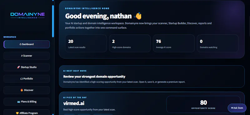 Domainyne Intelligence screenshot 1