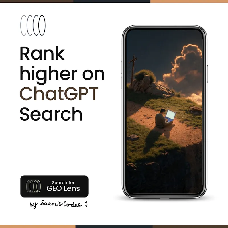 GEO Lens | Rank Higher on ChatGPT Search screenshot 1