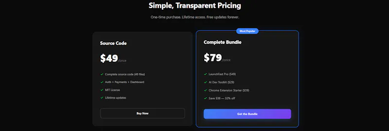 LaunchFast Pro — Ship Your SaaS in Days screenshot 3