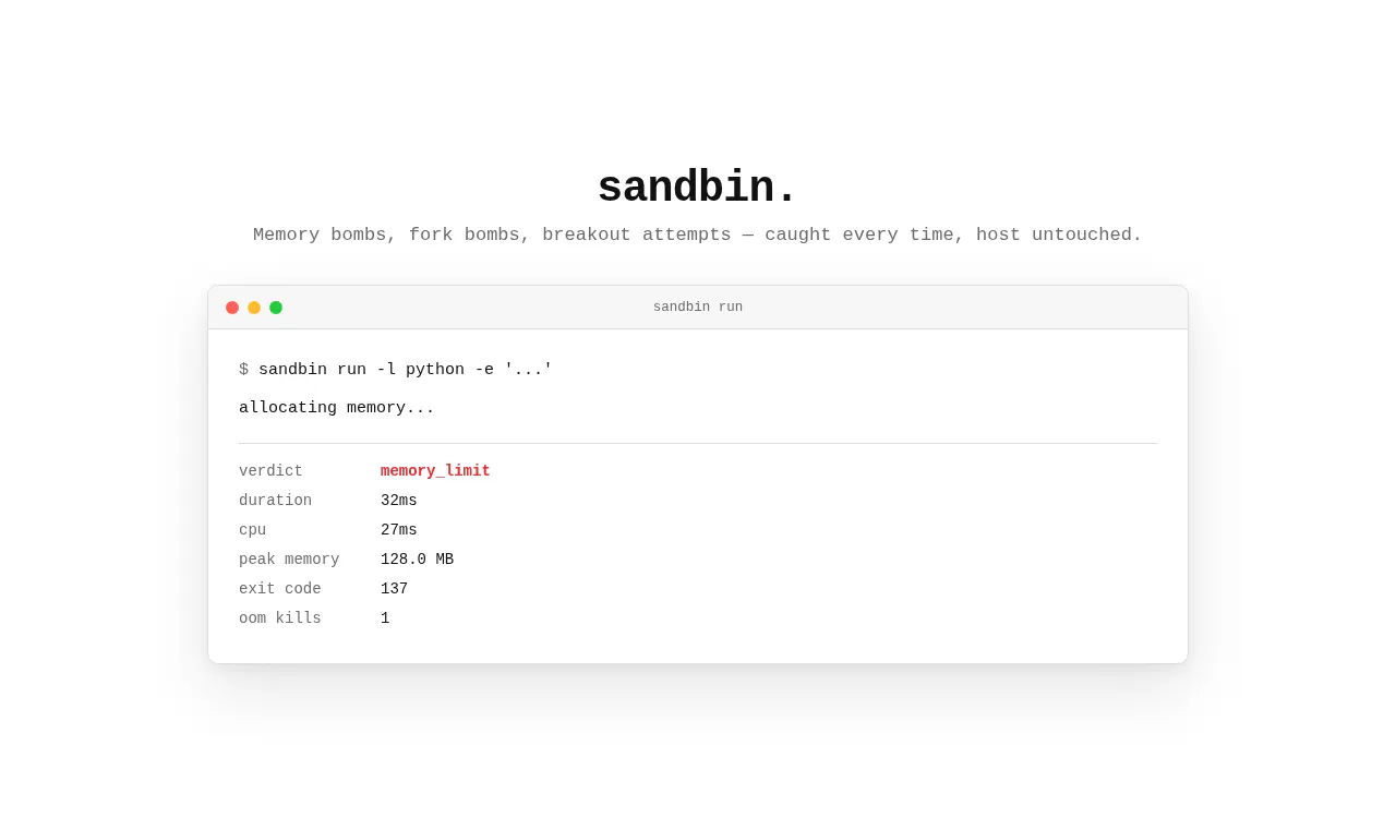 sandbin gallery image