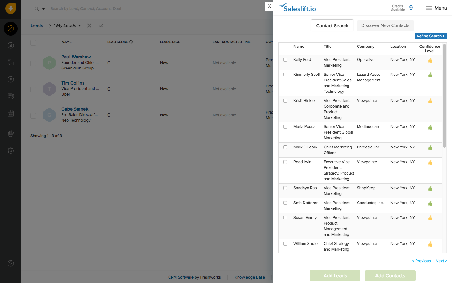 Saleslift Prospector for Freshsales gallery image