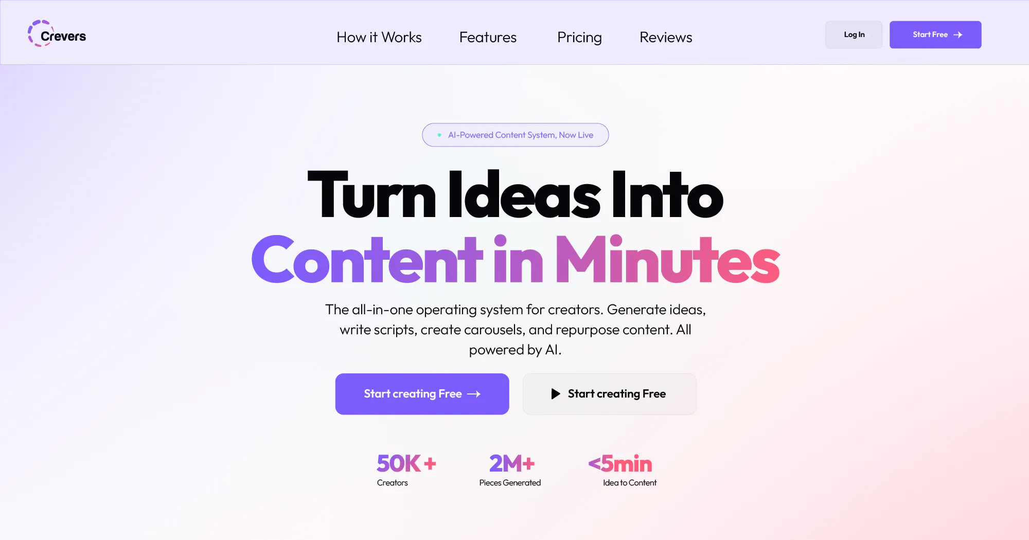 Crevers: AI Content Creation for Creator gallery image
