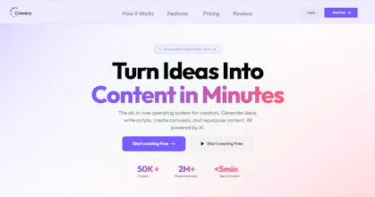 Crevers: AI Content Creation for Creator gallery image