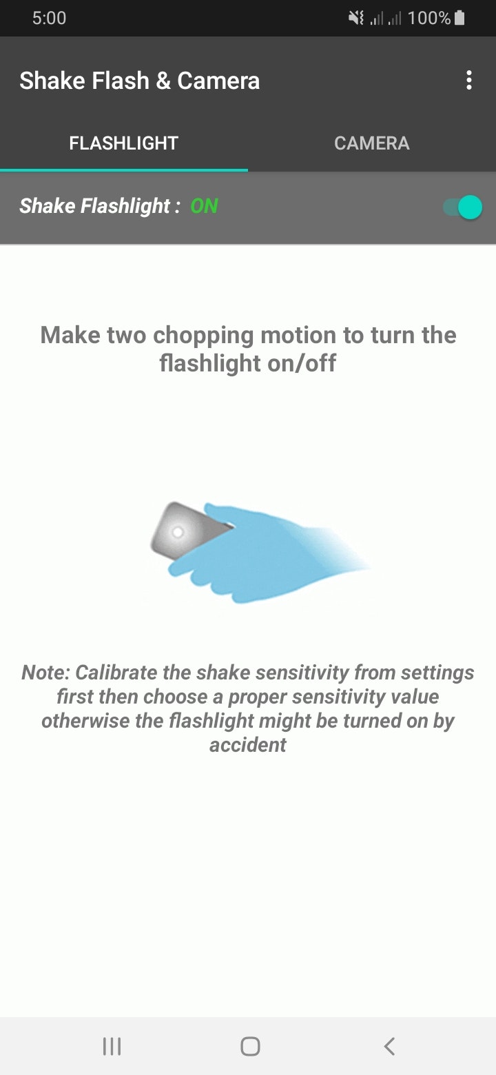 Shake flashlight & camera gallery image