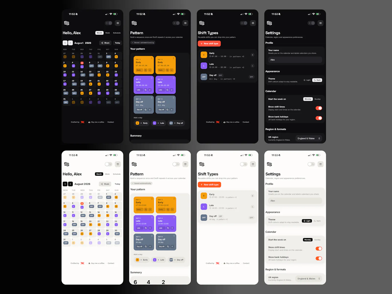 Swift Cal screenshot 2
