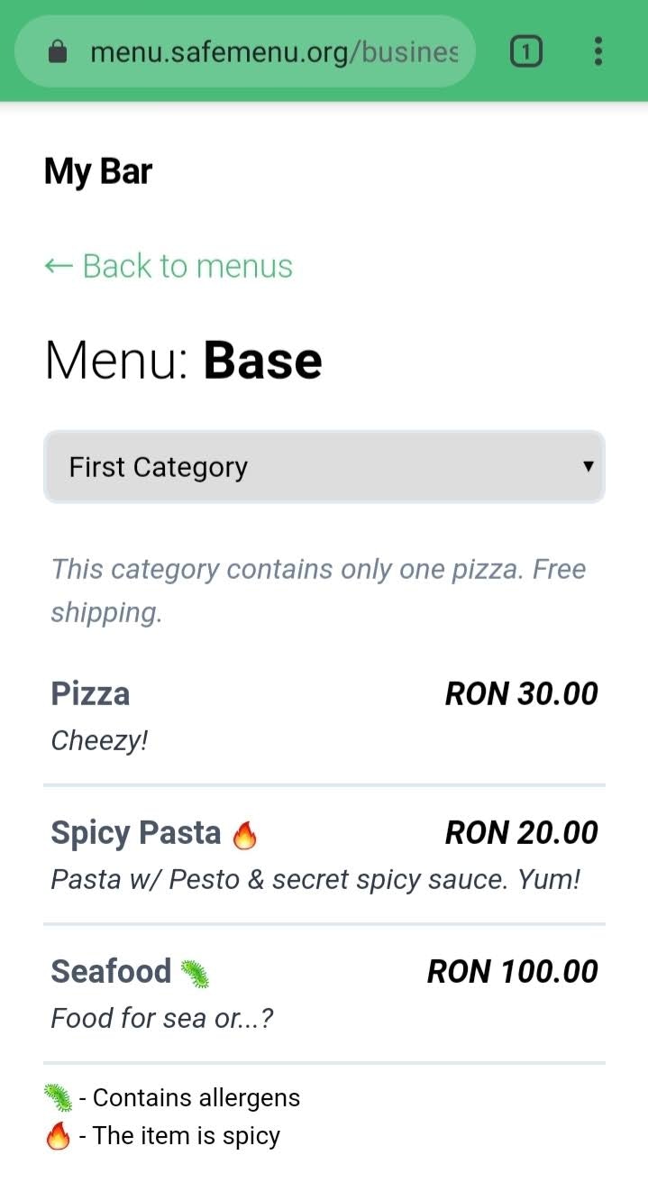 Safe Menu+ gallery image