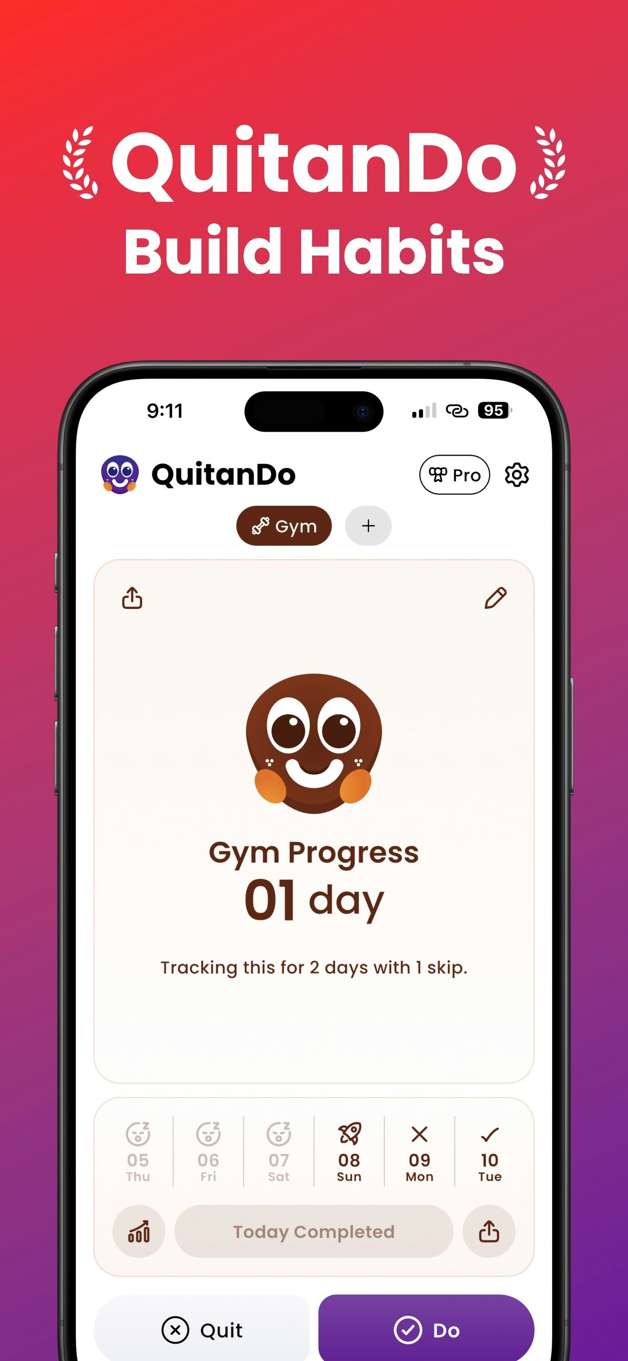 QuitanDo: Quit and Do Habits - Screenshot 3 showing product features and functionality