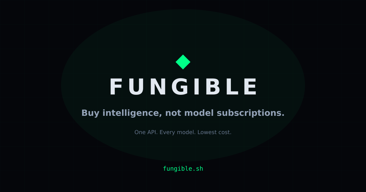 Fungible — Commodity intelligence gallery image