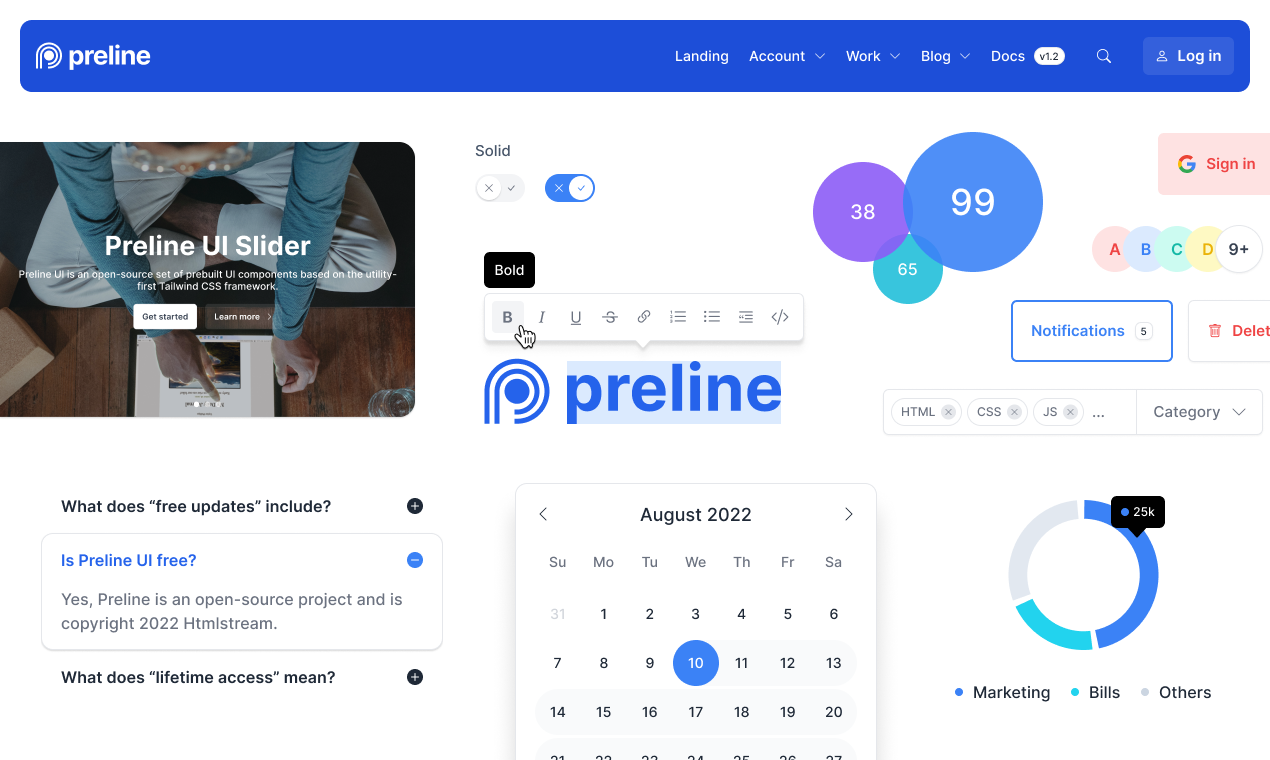 Preline UI Figma - 가장 큰 무료 Figma 디자인 시스템 미디어 2