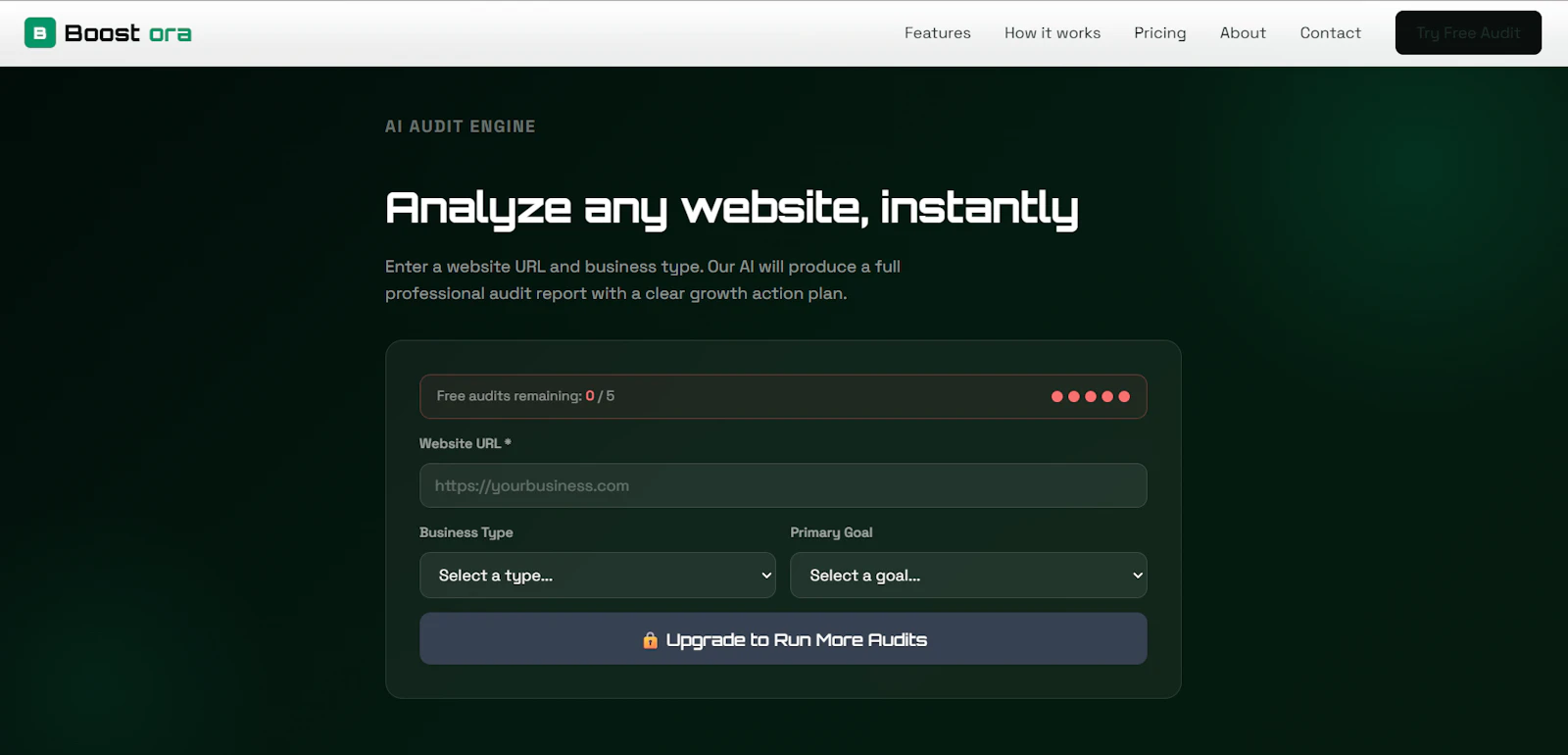 Boostora screenshot 2