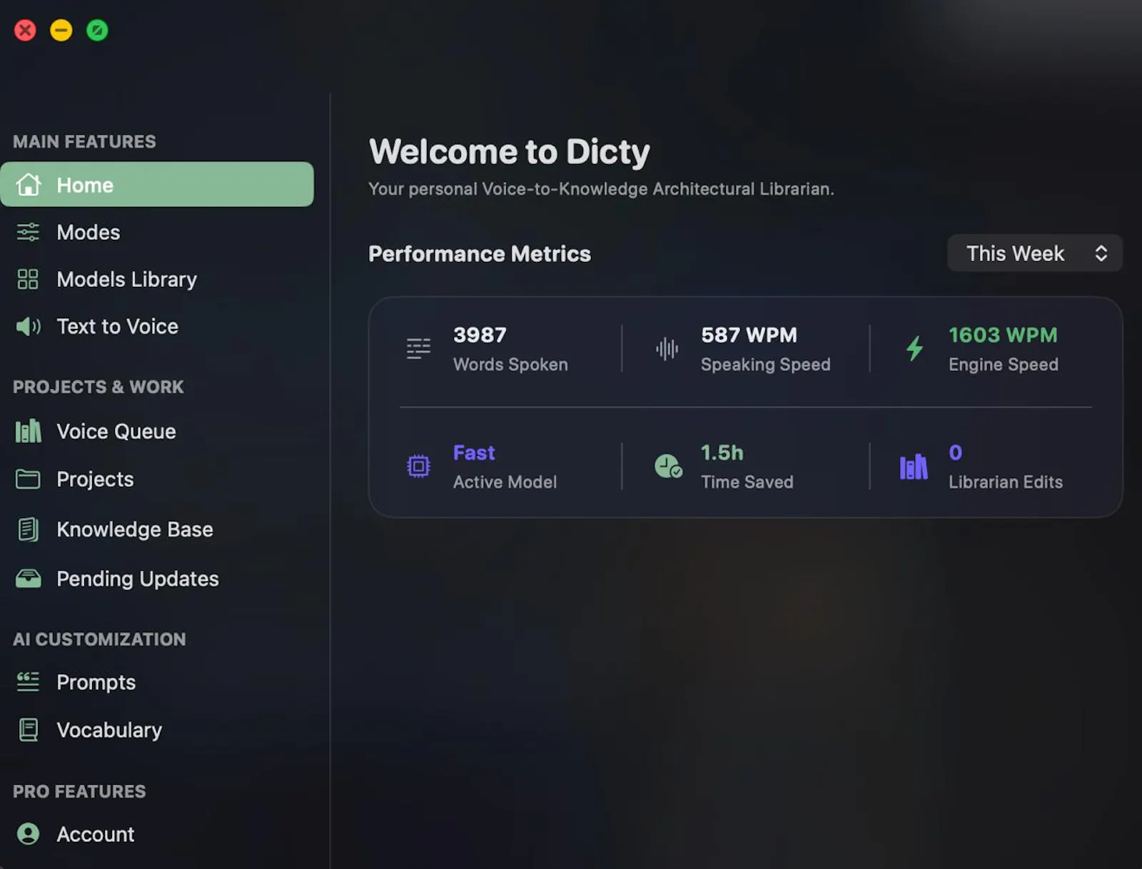 Dicty.io screenshot 1