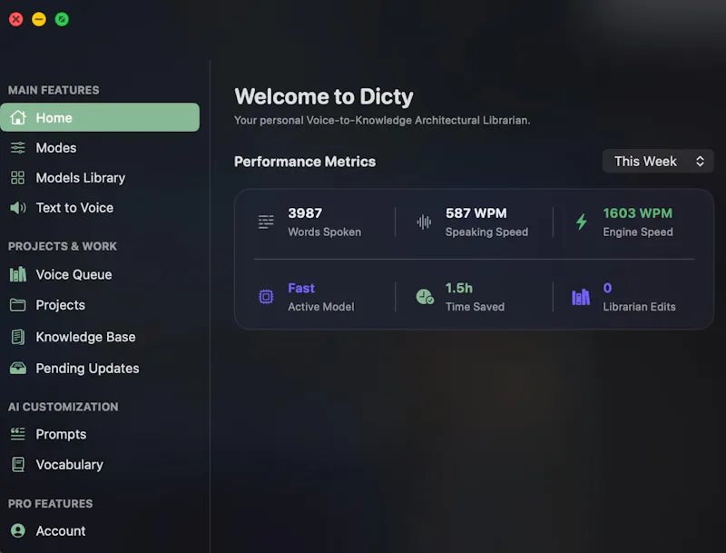 Dicty.io screenshot 1