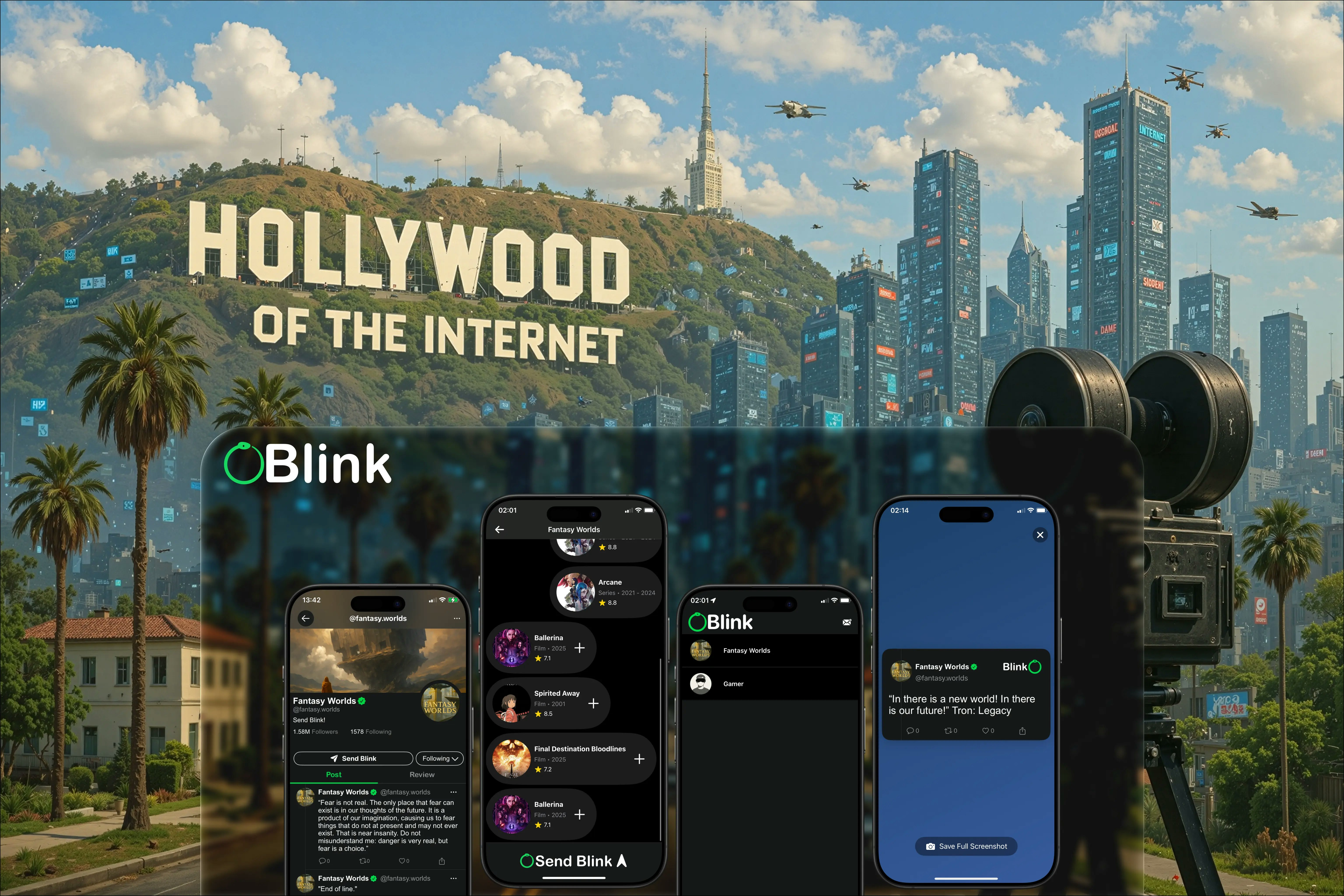 Blink - Main screenshot showing features and interface