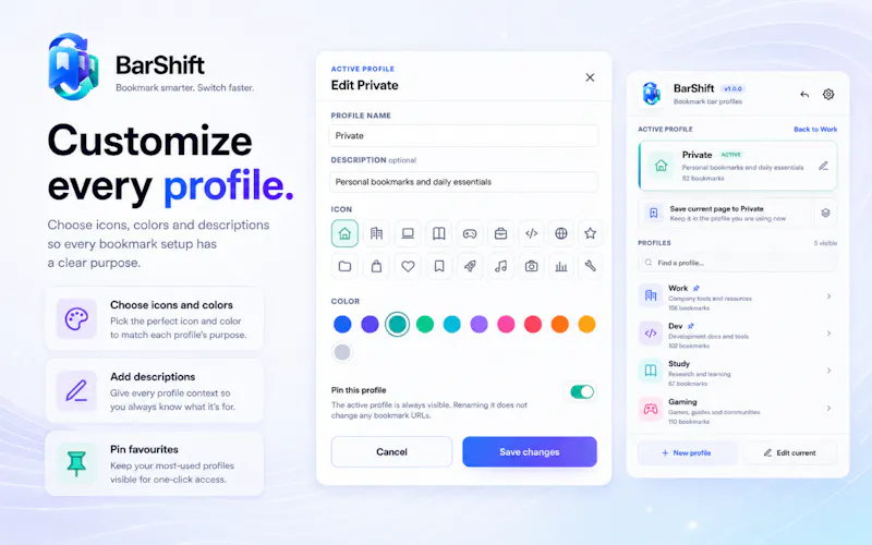 BarShift screenshot 4