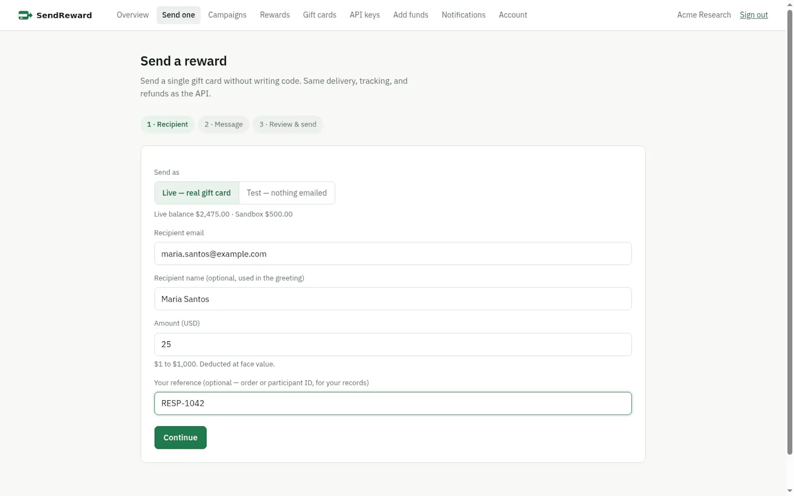 SendReward.com screenshot 9