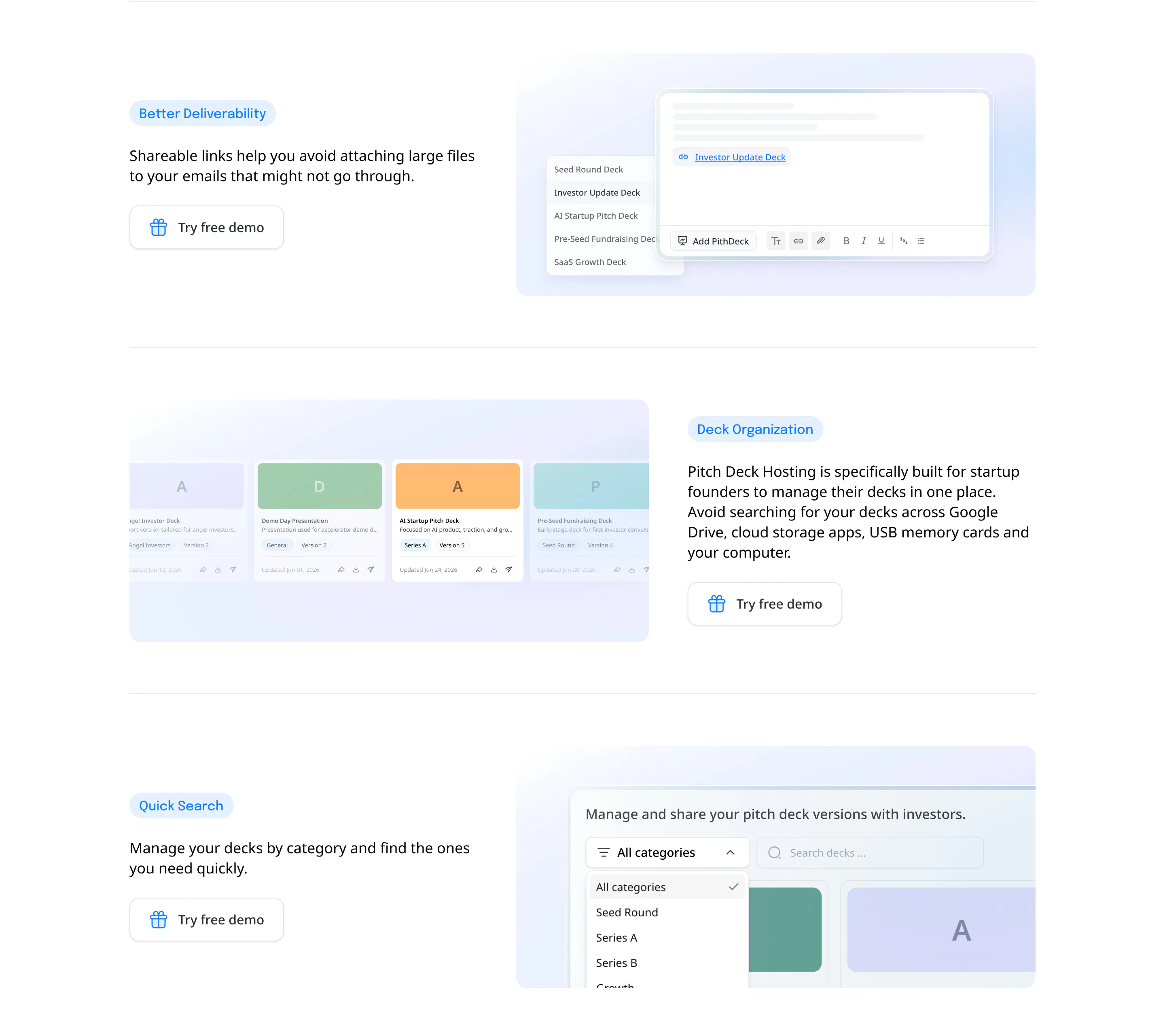 Pitch Deck Hosting gallery image