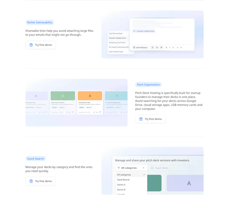 Pitch Deck Hosting screenshot 3